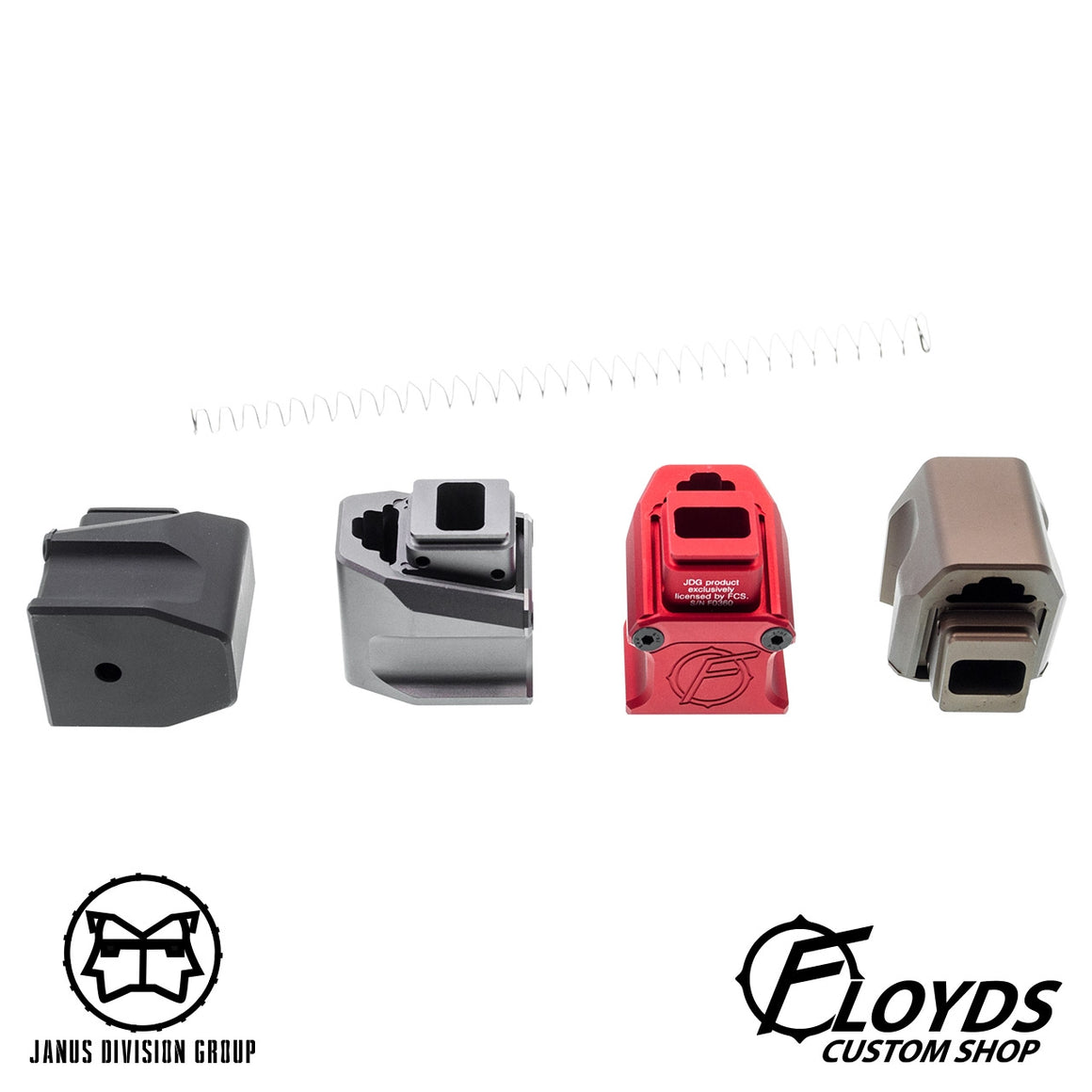 JDG Floyds Licensed Magazine Extension Pad for TM M&P ( Functional // +Gas +BBs Rds )-Brown