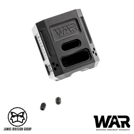 JDG WAR A10 Compensator 14mm CCW for Airsoft Glock Gen3 Model ( Licensed by WAR ) ( Black ) ( G17 GEN3 )