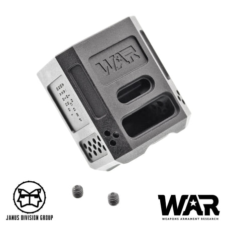 JDG WAR A10 Compensator 14mm CCW for Airsoft Glock Gen4 Model ( Licensed by WAR ) ( Black )