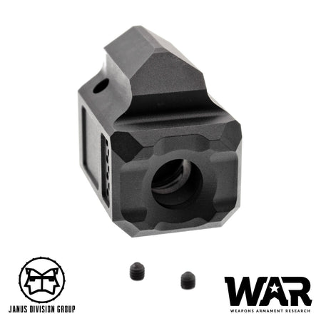 JDG WAR A10 Compensator 14mm CCW for Airsoft Glock Gen4 Model ( Licensed by WAR ) ( Black )