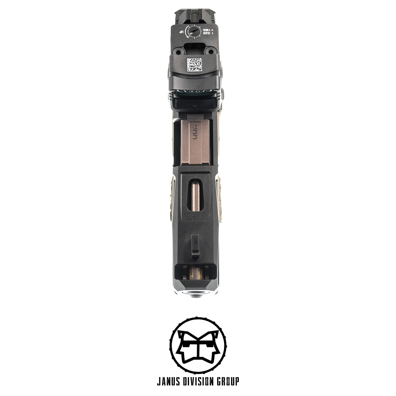 JDG WAR Afterburner RMR Slide Set for UMAREX Glock 19 Gen3 Airsoft Pistol  ( Licensed by WAR ) ( Black Slide )-Bronze