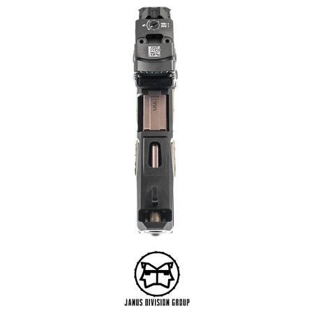 JDG WAR Afterburner RMR Slide Set for UMAREX Glock 19 Gen3 Airsoft Pistol  ( Licensed by WAR ) ( Black Slide )-Bronze