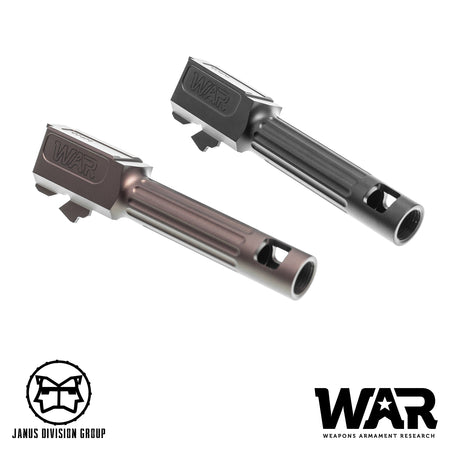 JDG WAR Afterburner RMR Slide Set for UMAREX Glock 19 Gen3 Airsoft Pistol  ( Licensed by WAR ) ( Black Slide )-Bronze