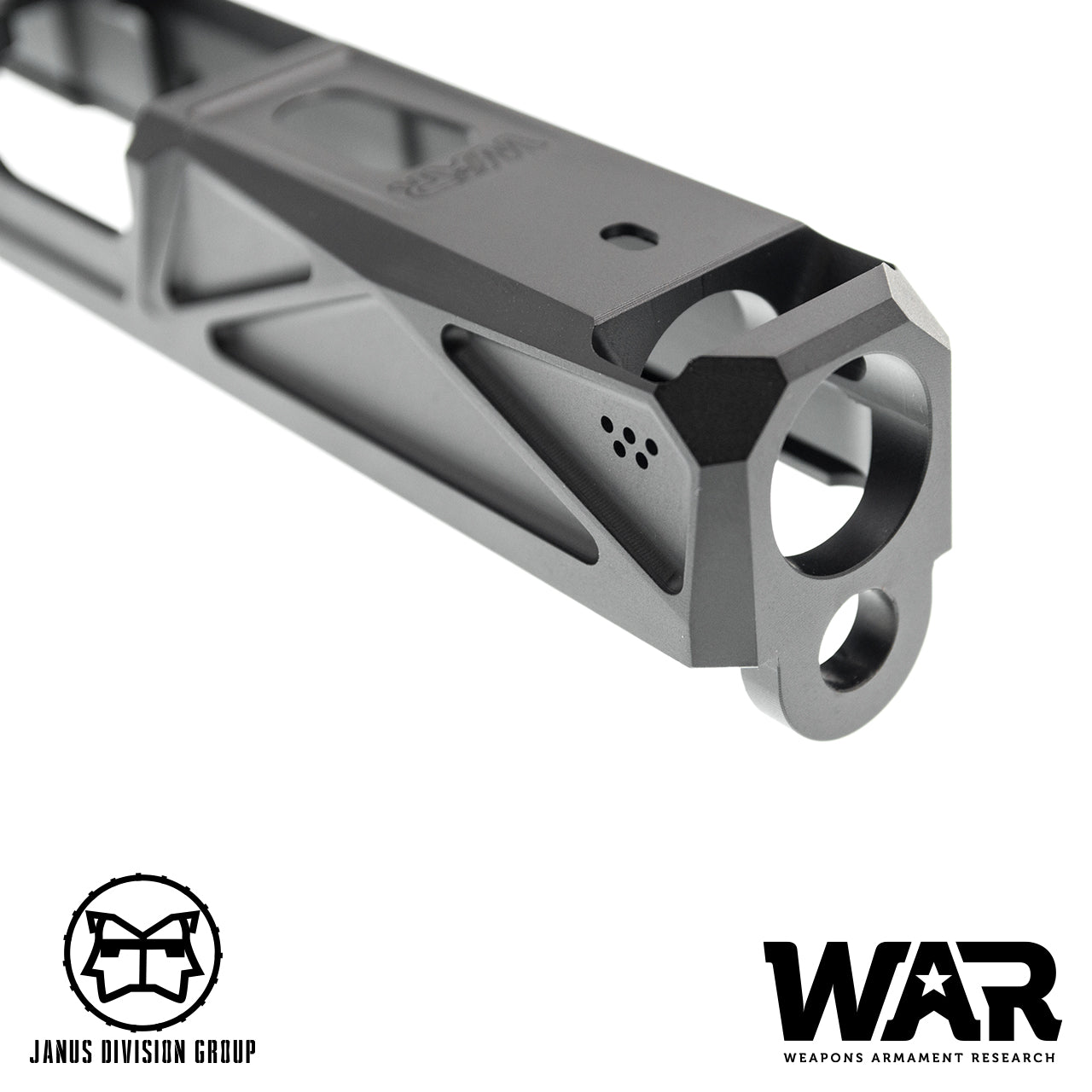 JDG WAR Afterburner RMR Slide Set for UMAREX Glock 19 Gen3 Airsoft Pistol  ( Licensed by WAR ) ( Black Slide )-Bronze