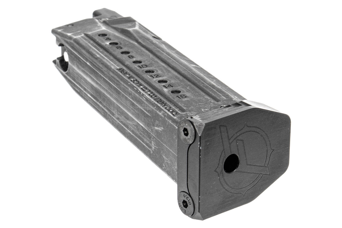 JDG Floyds Licensed Mag Base Plate for Marui TM M&P GBBP ( Hole Type Dummy Style )-Grey