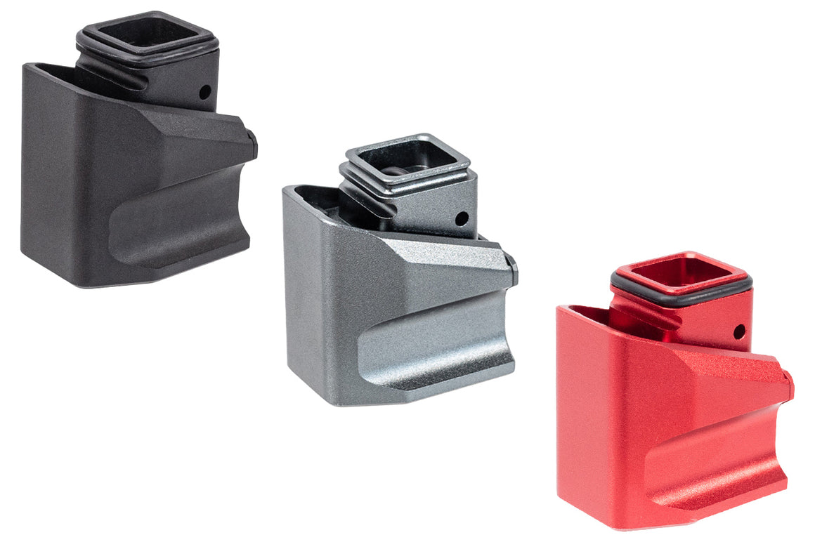 JDG Floyds Licensed Magazine Extension Pad For Marui TM G17 Gen5 G Model ( Functional // +Gas +BBs Rds )-Red