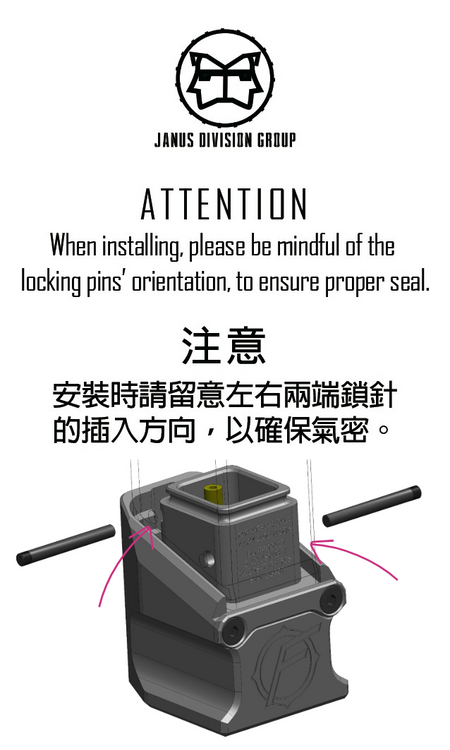 JDG Floyds Licensed Magazine Extension Pad For Marui TM G17 Gen5 G Model ( Functional // +Gas +BBs Rds )-Red