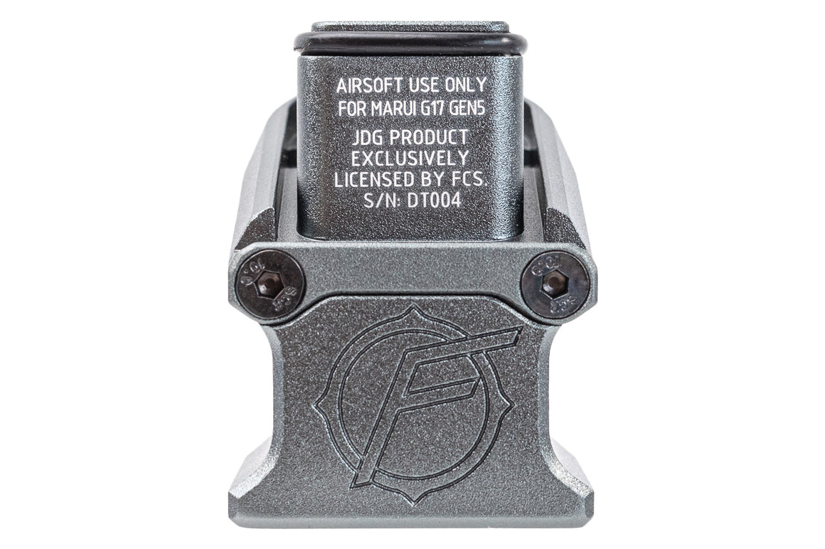 JDG Floyds Licensed Magazine Extension Pad For Marui TM G17 Gen5 G Model ( Functional // +Gas +BBs Rds )-Red