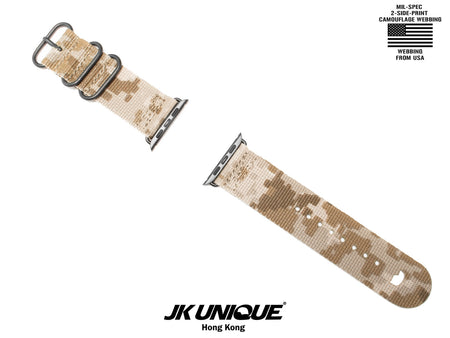JK UNIQUE CAMO NYLON Apple Watch Strap 42mm 44mm 45mm