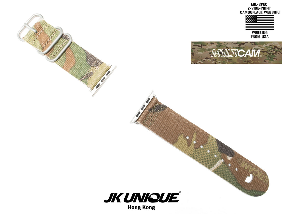JK UNIQUE CAMO NYLON Apple Watch Strap 42mm 44mm 45mm
