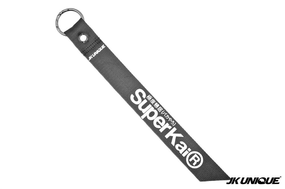 JK UNIQUE RB Webbing Keychain 13Inch - Super Kai 極度戇居 ( Black )