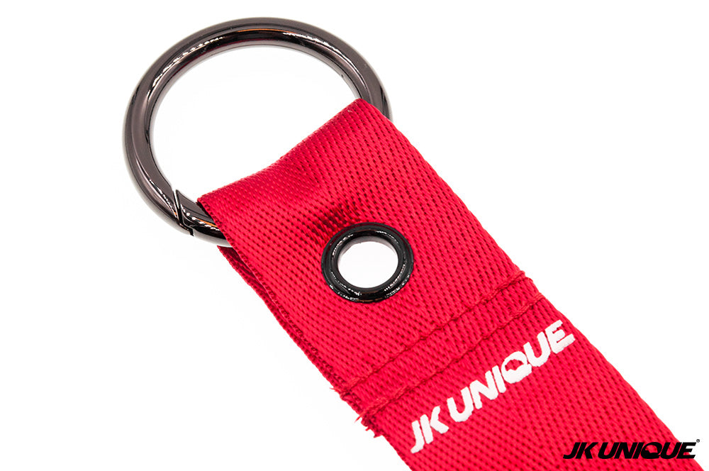 JK UNIQUE RB Webbing Keychain 13Inch - Remove Before Flight ( Red )