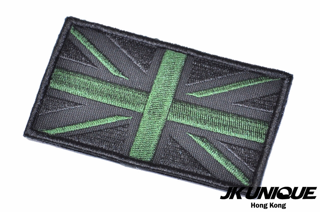 JK UNIQUE Patch - UK FLAG ( Black x Green ) ( Free Shipping )