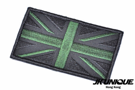 JK UNIQUE Patch - UK FLAG ( Black x Green ) ( Free Shipping )