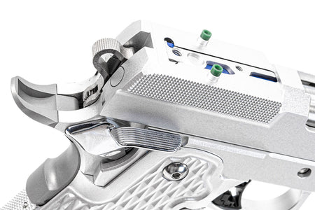 Dream Capa & SAVIA Optic Ready Silver Hi-Capa GBB Pistol Airsoft ( JKTG Custom Made )