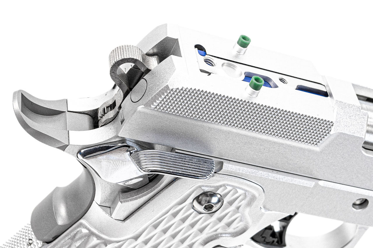 Dream Capa & SAVIA Optic Ready Silver Hi-Capa GBB Pistol Airsoft ( JKTG Custom Made )