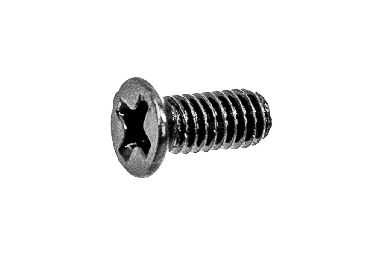 M2.5 x 6 Metal Black Screw Flat / Countersunk Phillips Cross Socket Screw ( Pack of 10pcs )