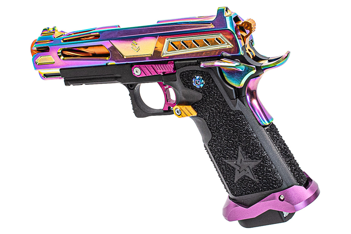 LA Capa & Nexxspeed Rainbow SpeedQB 4.3" COBRA Hi-Capa GBB Pistol Airsoft ( JKTG Custom Made )