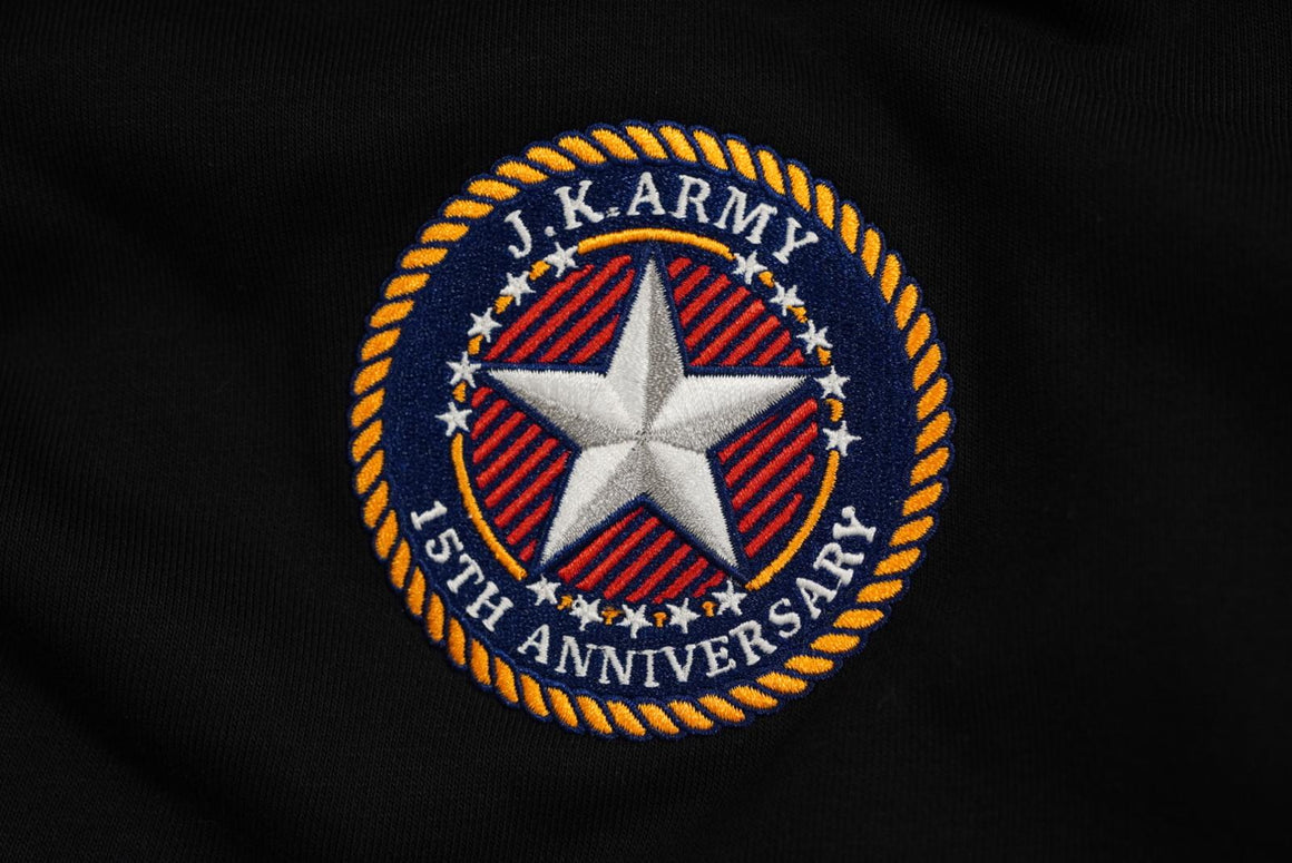 J.K.ARMY 15th Anniversary " Your Eternal Reinforcement " Hooded Sweatshirt ( Black )-XXXL