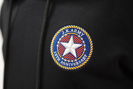 J.K.ARMY 15th Anniversary " Your Eternal Reinforcement " Hooded Sweatshirt ( Black )-XXXL