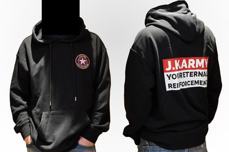 J.K.ARMY 15th Anniversary " Your Eternal Reinforcement " Hooded Sweatshirt ( Black )-XXXL
