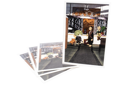 J.K.ARMY Prozi John Cat & Léon Style Postcard ( Free Shipping ) #jkarmycat #jkarmymeow #jkmeow #johnwick