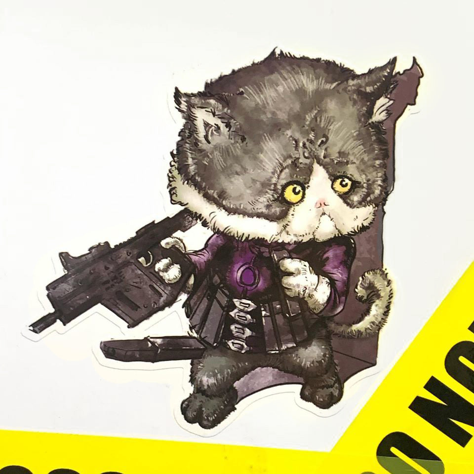 J.K.ARMY Prozi Cat Killer Style #MIL03 PVC Sticker ( 1Set / 4pcs ) ( Free Shipping ) #jkarmycat #jkarmymeow #jkmeow
