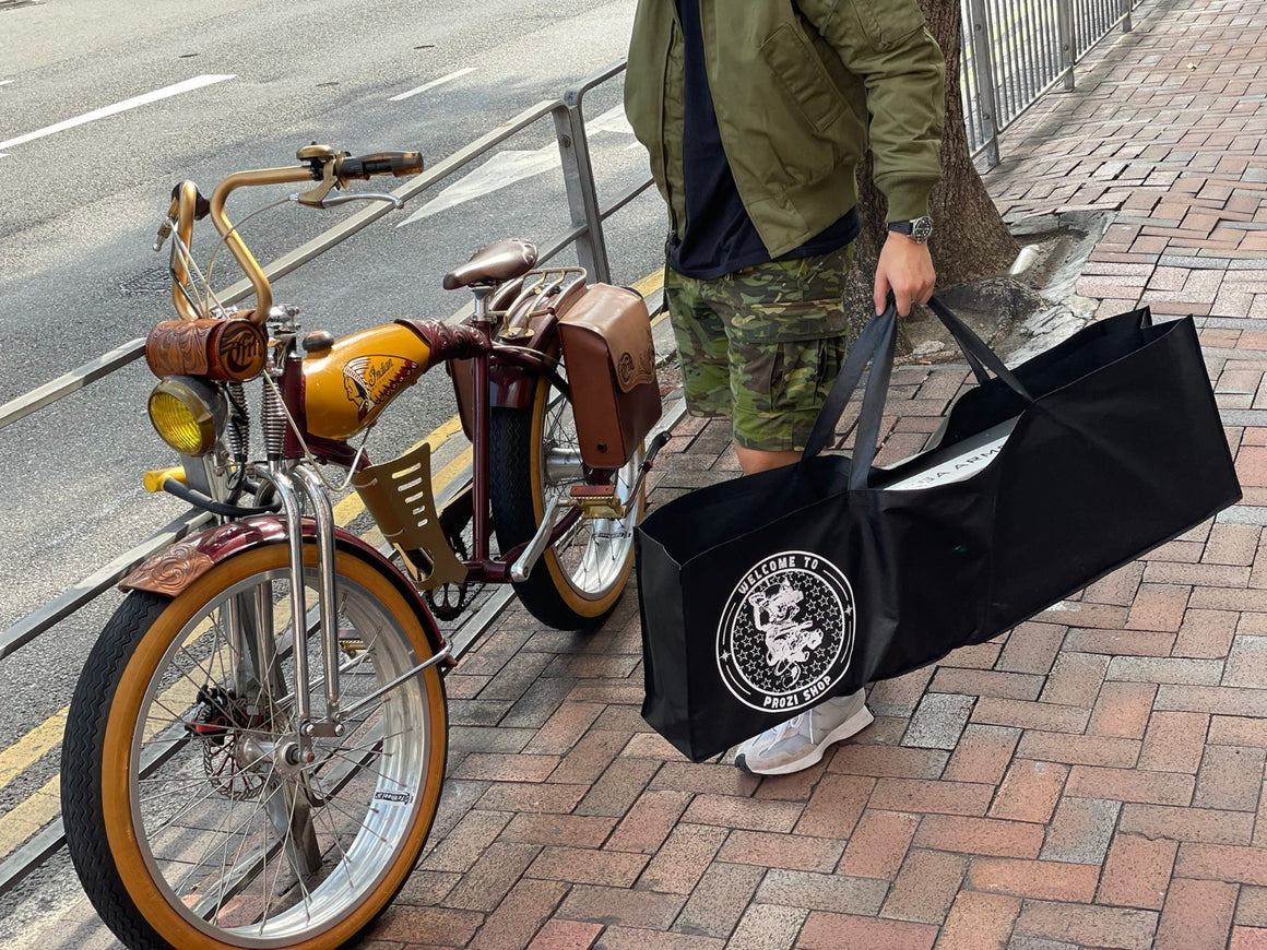 PROZI CAT MEOW Eco Carrier Bag ( Black , Type 01 , Gun Bag )