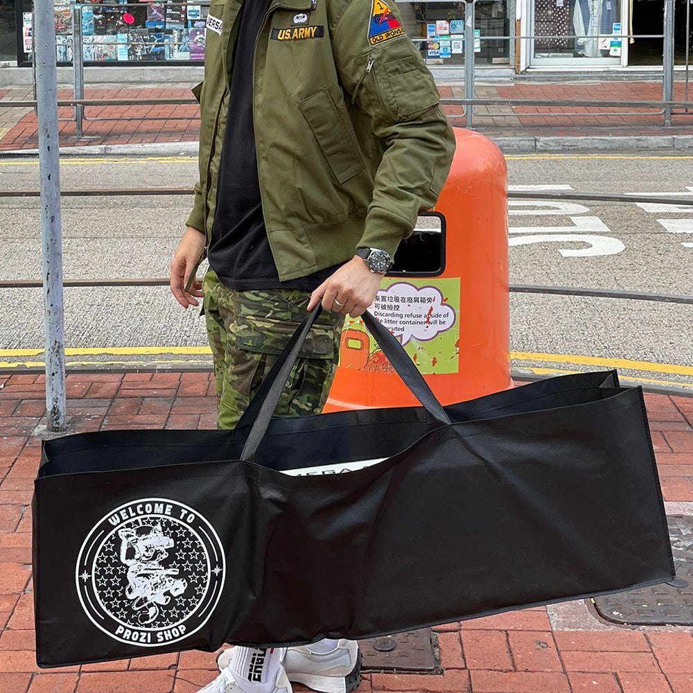 PROZI CAT MEOW Eco Carrier Bag ( Black , Type 01 , Gun Bag )