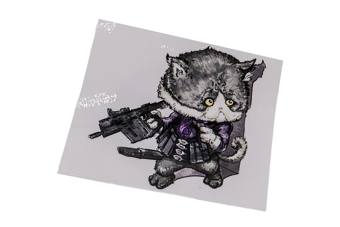 J.K.ARMY Prozi Cat Killer Style UV DTF Sticker ( 4pcs/Pack ) ( Free Shipping ) #jkarmycat #jkarmymeow #jkmeow