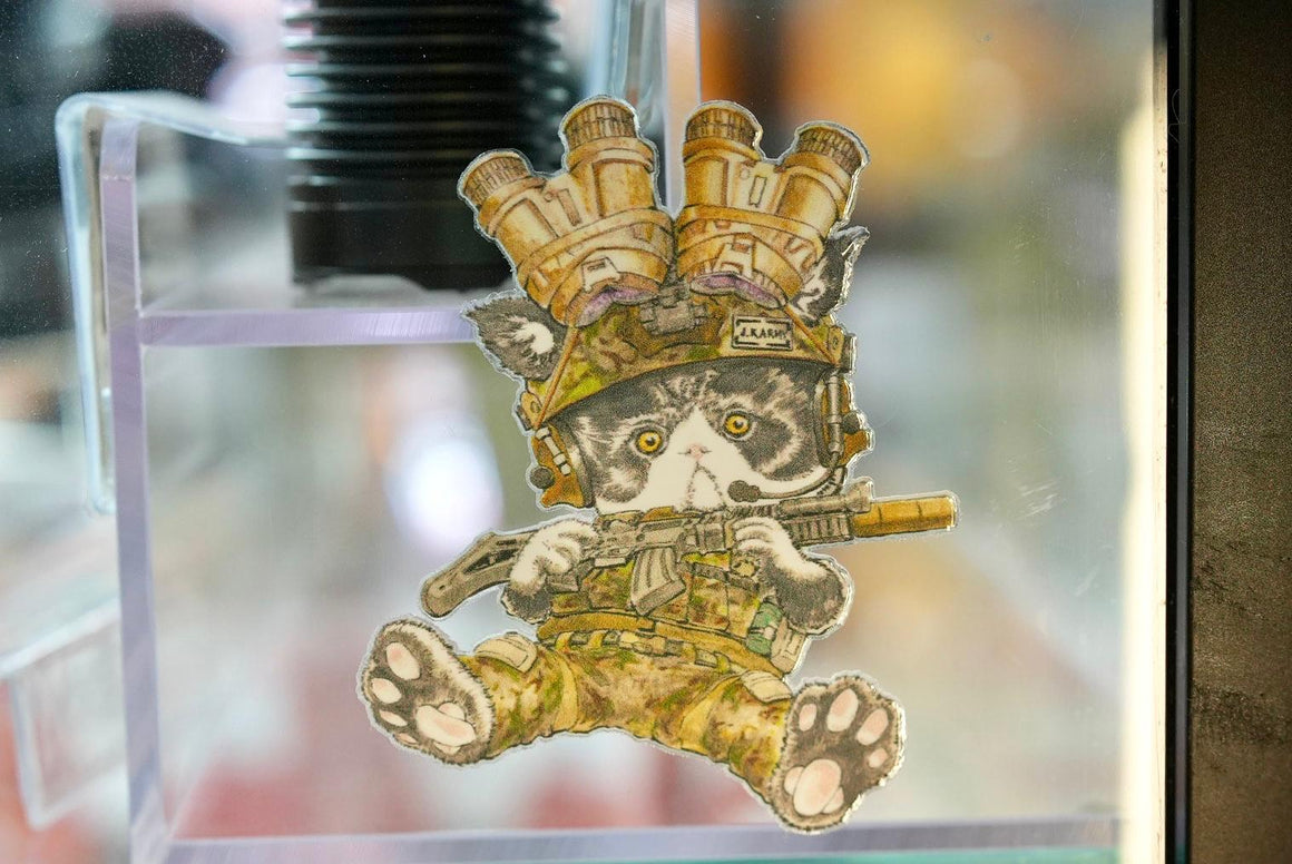 J.K.ARMY Prozi Cat Milsim Style Sticker ( 2pcs ) ( Free Shipping ) #jkarmycat #jkarmymeow #jkmeow