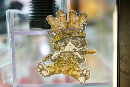 J.K.ARMY Prozi Cat Milsim Style Sticker ( 2pcs ) ( Free Shipping ) #jkarmycat #jkarmymeow #jkmeow