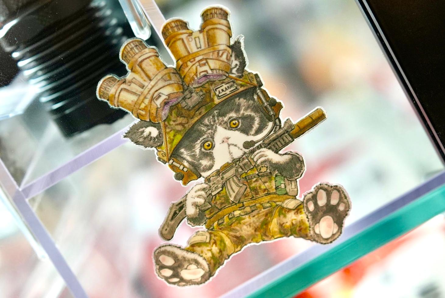 J.K.ARMY Prozi Cat Milsim Style Sticker ( 2pcs ) ( Free Shipping ) #jkarmycat #jkarmymeow #jkmeow