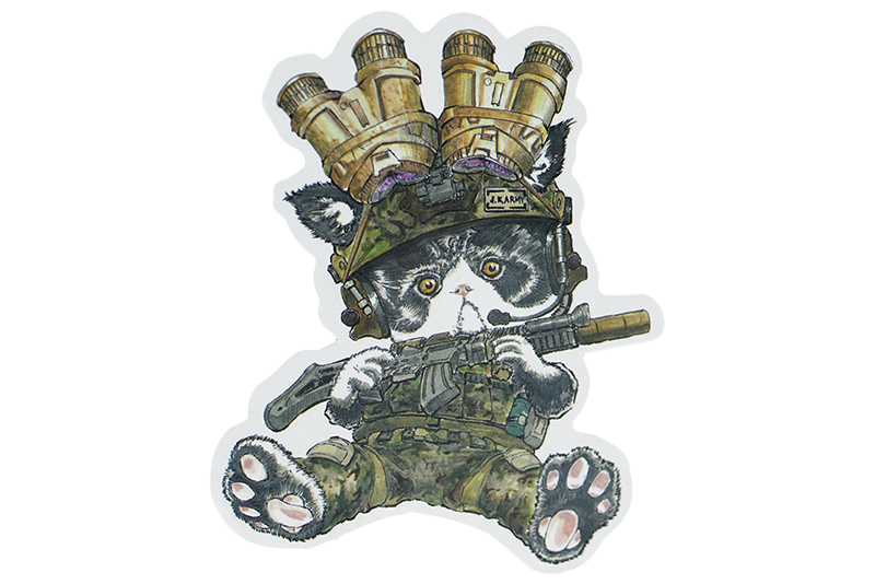 J.K.ARMY Prozi Cat Milsim Style Sticker ( 2pcs ) ( Free Shipping ) #jkarmycat #jkarmymeow #jkmeow