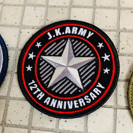 J.K.ARMY 12th Anniversary Patch ( Limited Edition )-Olive Drab