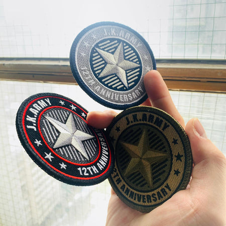 J.K.ARMY 12th Anniversary Patch ( Limited Edition )-Olive Drab