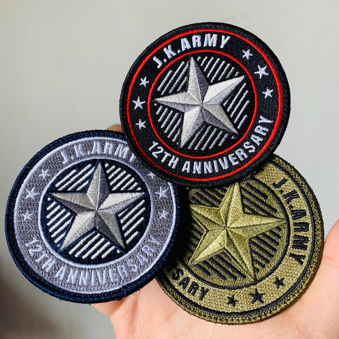 J.K.ARMY 12th Anniversary Patch ( Limited Edition )-Olive Drab
