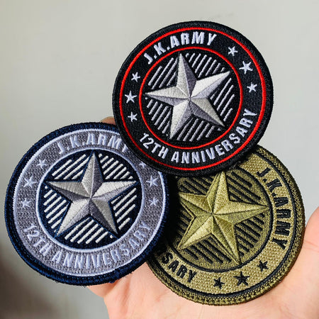 J.K.ARMY 12th Anniversary Patch ( Limited Edition )-Olive Drab