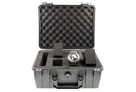 JK UNIQUE W06 Watch Case for up to 6 Watches ( Transport case , Waterproof ,  Lockable , Extremely Protected )