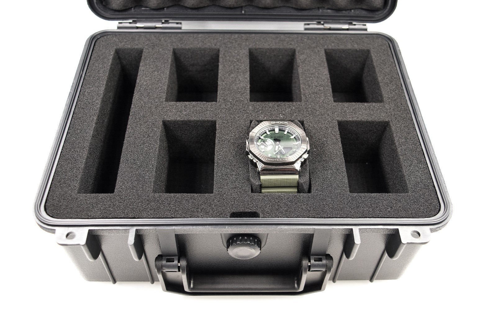 JK UNIQUE W06 Watch Case for up to 6 Watches ( Transport case , Waterproof ,  Lockable , Extremely Protected )
