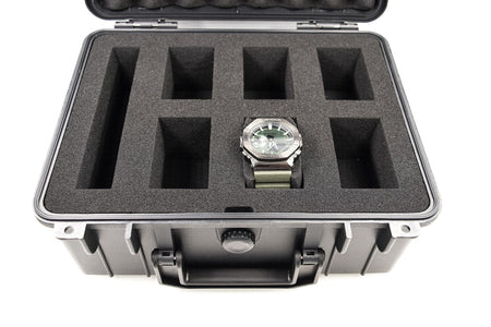 JK UNIQUE W06 Watch Case for up to 6 Watches ( Transport case , Waterproof ,  Lockable , Extremely Protected )