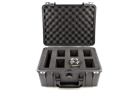 JK UNIQUE W06 Watch Case for up to 6 Watches ( Transport case , Waterproof ,  Lockable , Extremely Protected )