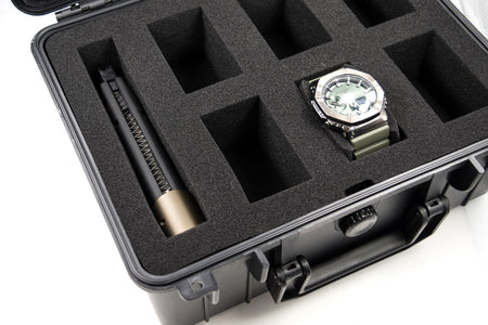 JK UNIQUE W06 Watch Case for up to 6 Watches ( Transport case , Waterproof ,  Lockable , Extremely Protected )