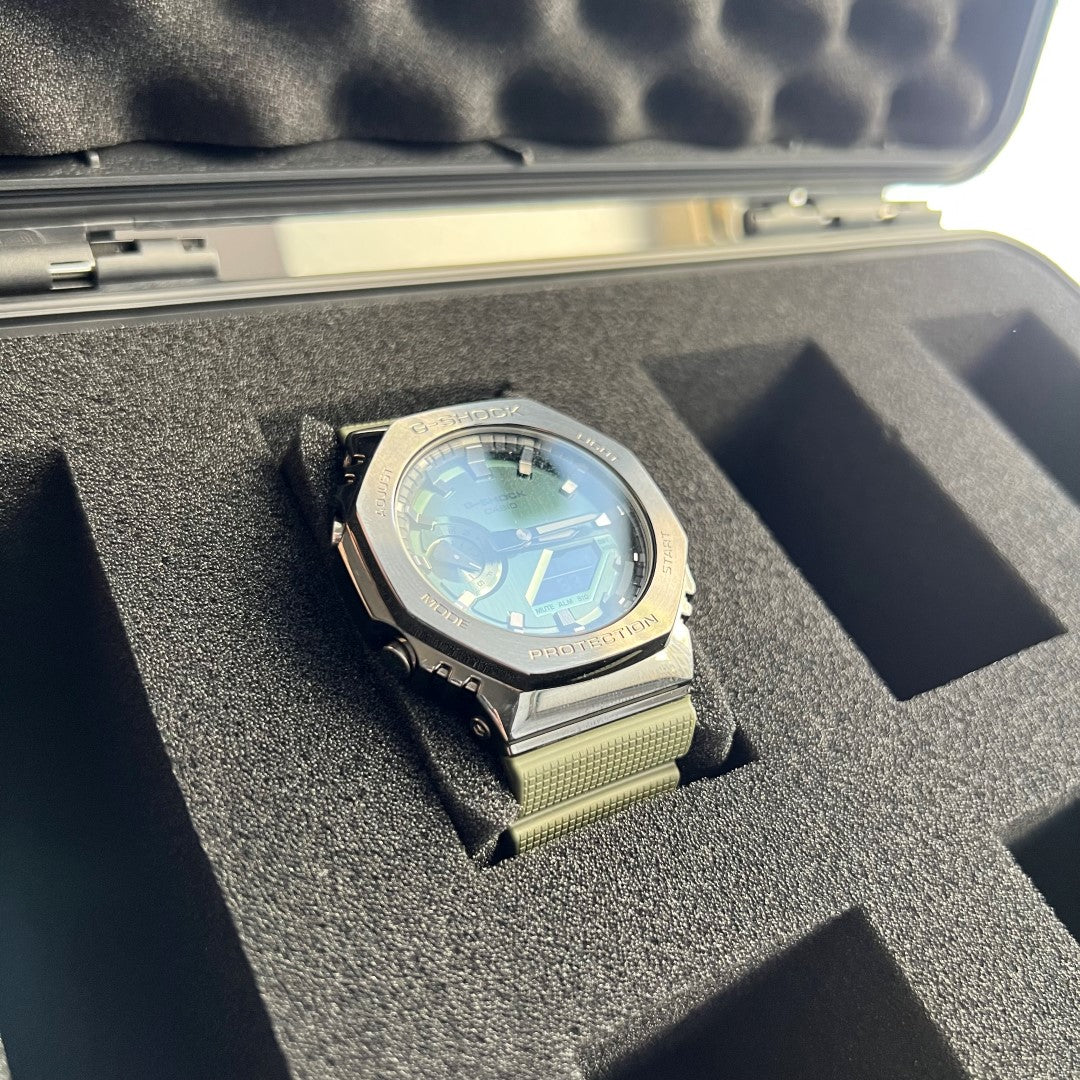 JK UNIQUE W06 Watch Case for up to 6 Watches ( Transport case , Waterproof ,  Lockable , Extremely Protected )