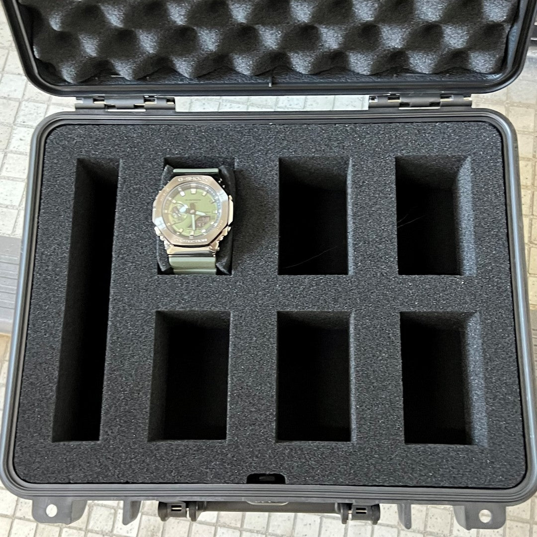 JK UNIQUE W06 Watch Case for up to 6 Watches ( Transport case , Waterproof ,  Lockable , Extremely Protected )