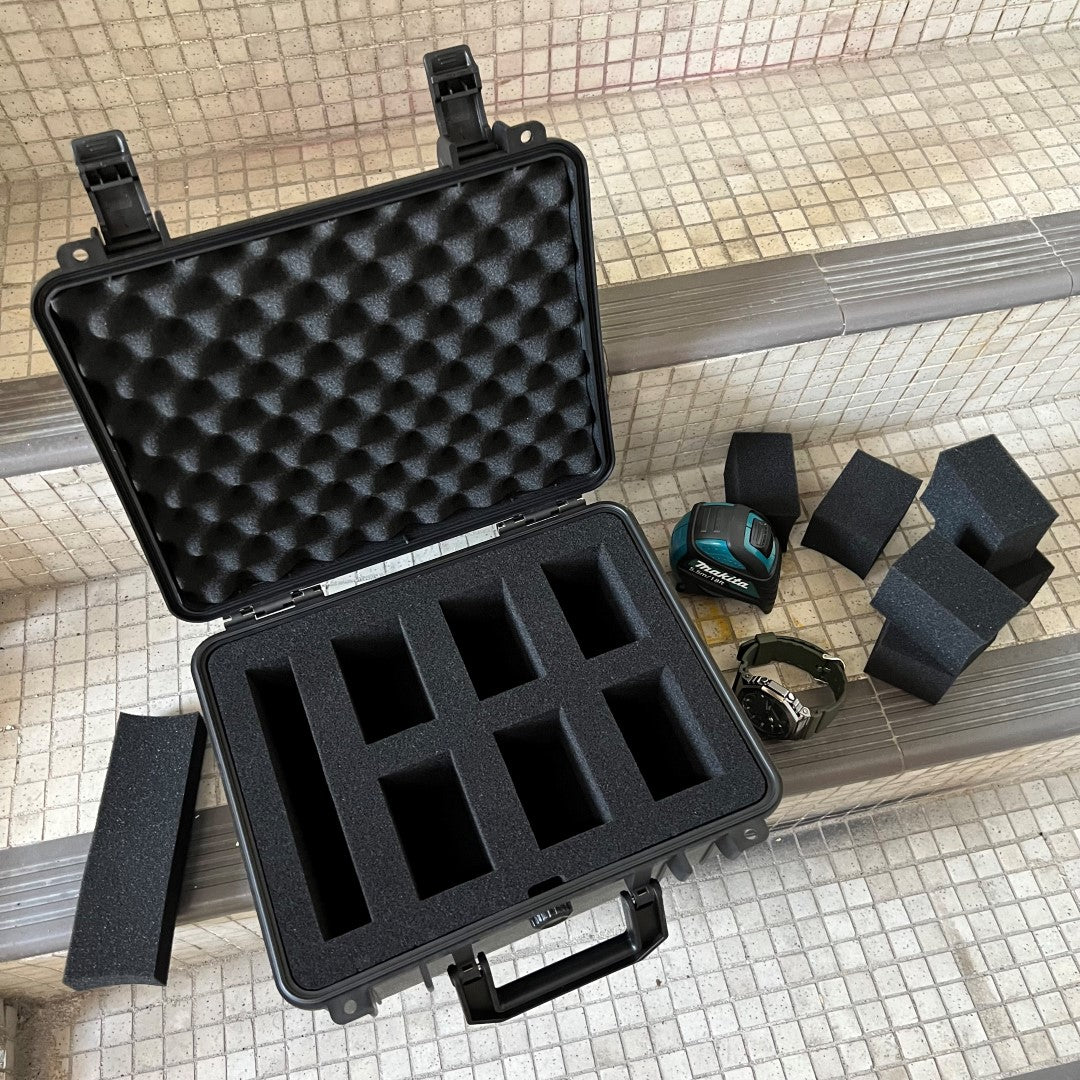 JK UNIQUE W06 Watch Case for up to 6 Watches ( Transport case , Waterproof ,  Lockable , Extremely Protected )