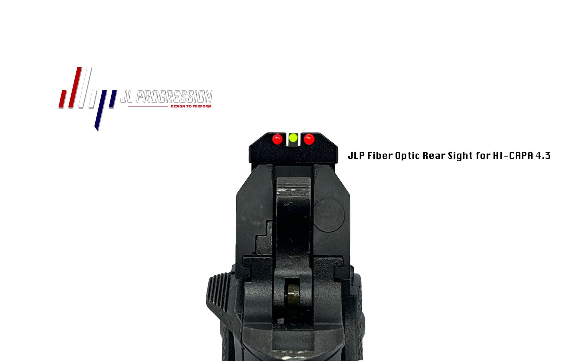 JLP Fiber Optic Rear Sight for Hi-Capa 4.3 GBBP-Red