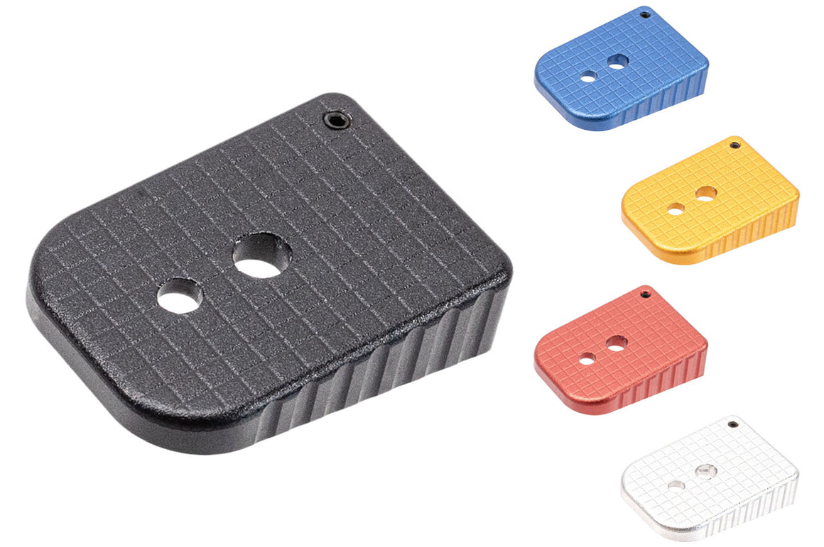 JLP Aluminum STD Style Magazine Base Plate For Marui TM Hi-Capa GBBP Series -Silver