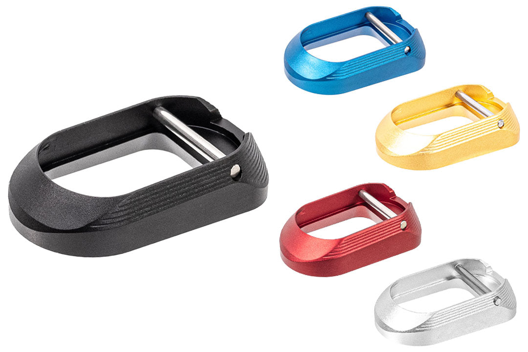 JLP CNC Aluminum ERGO Magwell For Marui TM Hi-Capa GBBP Series-Silver