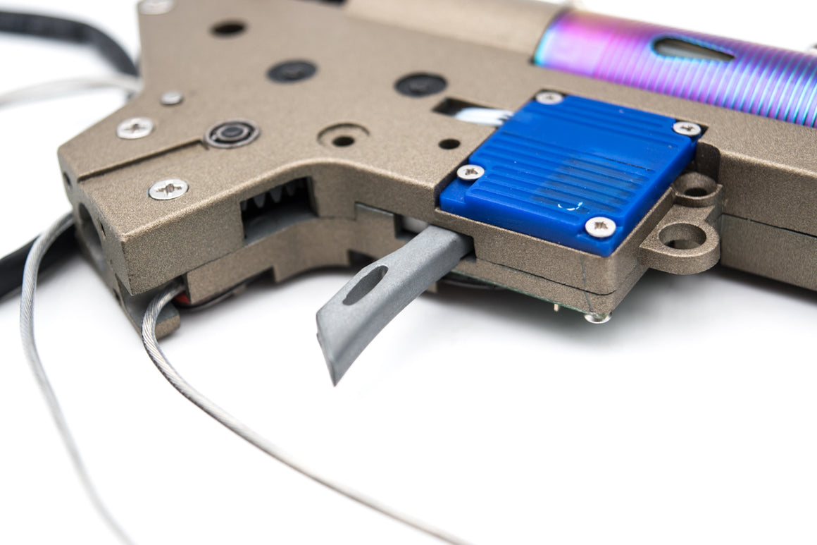 Joules Modify Custom Ver.2 ECU Electric Gear Box w/ Ultrahigh Speed Motor for AEG M4 / M16 Airsoft AEG Series  ( Ver.2 Gear Box Wired: Rear Wired )